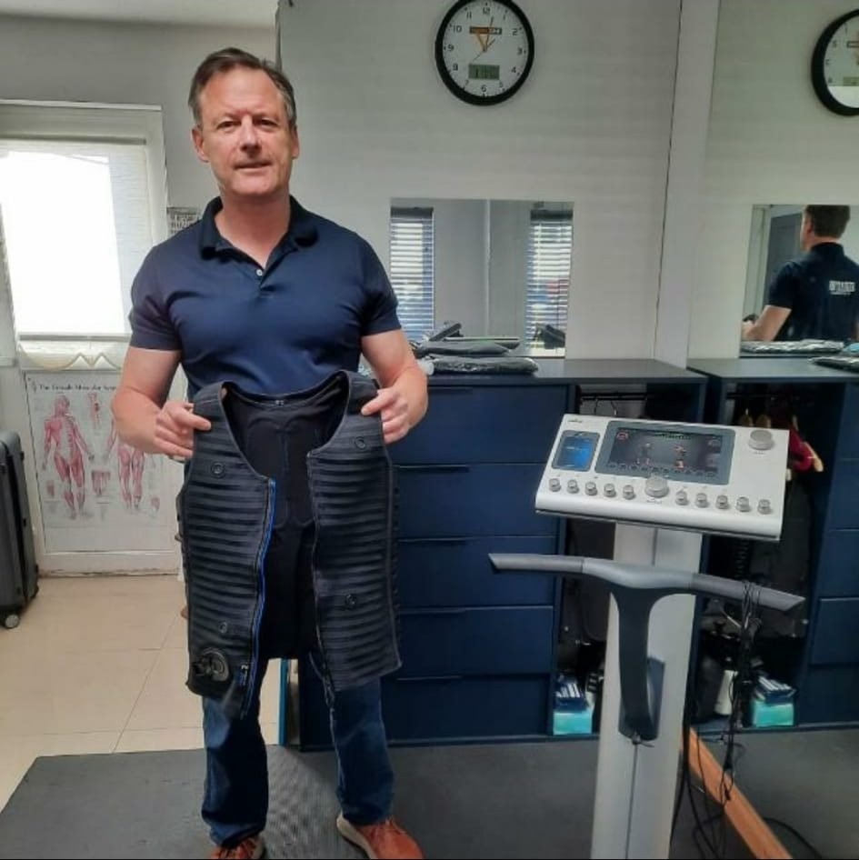 The Total Body TEC studio in Leixlip, with the miha bodytec suit and the control console